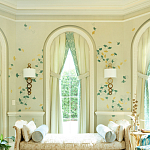 Обои ручная роспись Gingko Colourway SC-237 on grey painted Xuan paper варинант исполнения - 1 | Loft Concept в Омске