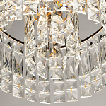 Потолочный светильник круглый с прозрачными подвесками Lunet варинант исполнения - 7 | Loft Concept в Омске