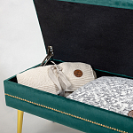 Мягкая банкетка с зоной для хранения Casket Green варинант исполнения - 3 | Loft Concept в Омске
