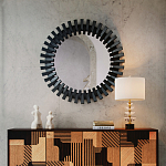 Настольная лампа с чашеобразными дисками на корпусе Glowing Waterfall варинант исполнения - 4 | Loft Concept в Омске