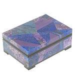 Шкатулка из натурального камня лазурит и чароит Stone Casket варинант исполнения - 1 | Loft Concept в Омске