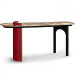 Консоль с овальной столешницей со светодиодной подсветкой Ruby варинант исполнения - 2 | Loft Concept в Омске