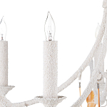 Люстра белая фактурная с подвесками из ракушек Study of Grace варинант исполнения - 1 | Loft Concept в Омске