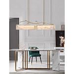 Люстра прямоугольная из фактурного стекла Chandelier Beam варинант исполнения - 3 | Loft Concept в Омске