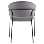Стул в велюре серого цвета Horizon варинант исполнения - 4 | Loft Concept в Омске