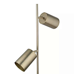 Торшер золотистый с 2-мя подвижными плафонами на белом мраморном основании Streams of Light варинант исполнения - 2 | Loft Concept в Омске