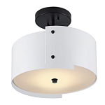 Потолочный светильник круглый светодиодный Semicircular White Panels белый варинант исполнения - 2 | Loft Concept в Омске