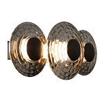 Бра из трех стеклянных фактурных дисков Eyepiece варинант исполнения - 1 | Loft Concept в Омске