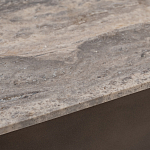 Столик журнальный квадратный  с полкой Sculptural Marble Accent с мрамором  варинант исполнения - 4 | Loft Concept в Омске