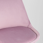 Стул с мягким велюровым сиденьем Arvika Pink варинант исполнения - 7 | Loft Concept в Омске