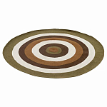 Ковер круглый из хлопка с контрастным узором Bullseye 150 варинант исполнения - 1 | Loft Concept в Омске