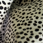 Мебельная ткань Искусственный мех  белый леопард 90 см T5-3 варинант исполнения - 4 | Loft Concept в Омске
