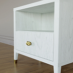 Прикроватная тумбочка с полкой Elsa Dreams White варинант исполнения - 3 | Loft Concept в Омске