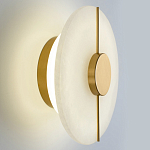 Бра с плафоном из камня в форме диска Buccio Stone Disk Wall Lamp варинант исполнения - 4 | Loft Concept в Омске