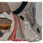 Тканый вручную текстильный гобелен Orchid варинант исполнения - 1 | Loft Concept в Омске