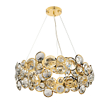 Люстра подвесная из золотых колец 57 см Golden Circles варинант исполнения - 2 | Loft Concept в Омске