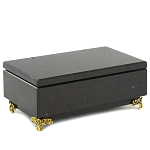 Шкатулка из натурального камня змеевик чёрного цвета Stone Casket варинант исполнения - 1 | Loft Concept в Омске