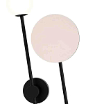 Бра с шарообразным плафоном и зеркальным круглым элементом Lunar Echo варинант исполнения - 1 | Loft Concept в Омске