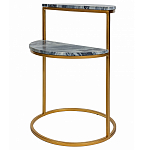 Кофейный столик с подстольем из металла Halves варинант исполнения - 1 | Loft Concept в Омске