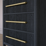 Комод Primo с 3 выдвижными ящиками Черный дуб варинант исполнения - 3 | Loft Concept в Омске