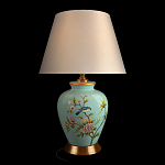 Настольная лампа голубая с изображением птиц Slip Away варинант исполнения - 8 | Loft Concept в Омске