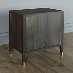 Тумба прикроватная с двумя ящиками Elsa Dreams Walnut варинант исполнения - 4 | Loft Concept в Омске