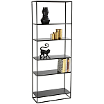 Металлический стеллаж Menzie Black Wide Metal Rack варинант исполнения - 1 | Loft Concept в Омске