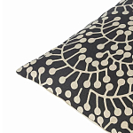 Подушка декоративная черного цвета Blossom Essence Grace варинант исполнения - 2 | Loft Concept в Омске