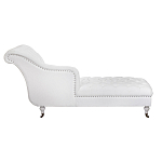 Кушетка белая с мягкой обивкой из велюра Michael Couch варинант исполнения - 2 | Loft Concept в Омске