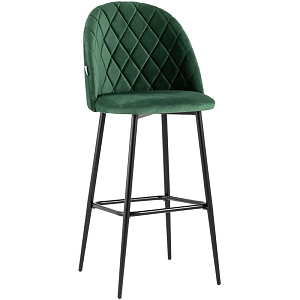 Барный Стул Miruna Rhombus Зеленый Велюр