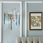 Бра с ветвистым каркасом из металла и подвесками из стекла Droplet Chandelier варинант исполнения - 2 | Loft Concept в Омске