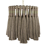 Подвесной светильник круглый плетеный с бахромой Braided Bundle of Ears варинант исполнения - 1 | Loft Concept в Омске