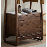 Вешалка деревянная с 2- мя ящиками Moon Walnut Furniture варинант исполнения - 7 | Loft Concept в Омске