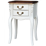 Прикроватная тумба в стиле прованс с 2-мя ящиками Paule Montmartre Provence Bedside Table варинант исполнения - 2 | Loft Concept в Омске