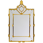 Зеркало прямоугольное Golden Classic Ornament Mirror варинант исполнения - 1 | Loft Concept в Омске