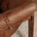 Двухместный диван Duncan винтажная коричневая кожа варинант исполнения - 6 | Loft Concept в Омске