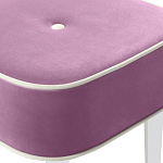 Квадратный мягкий пуф на белых ножках Winton Pouf Square варинант исполнения - 6 | Loft Concept в Омске