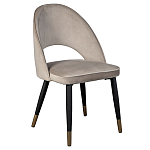 Стул велюровый серо-бежевый Schelde Gray Beige варинант исполнения - 2 | Loft Concept в Омске