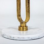 Кофейный столик с белой мраморной столешницей Clipper варинант исполнения - 3 | Loft Concept в Омске