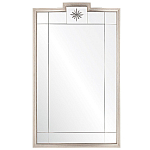 Зеркало в  серебряной раме с узорчатым геометрическим орнаментом Repulse варинант исполнения - 1 | Loft Concept в Омске