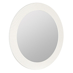 Зеркало в круглой фактурной раме Mirror Modern Texture белое варинант исполнения - 1 | Loft Concept в Омске