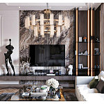 Люстра двухъярусная круглая с текстурными цилиндрическими плафонами Glimpse варинант исполнения - 10 | Loft Concept в Омске