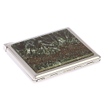 Портсигар с газовой зажигалкой из натурального камня Серафинит Stone Cigarettes Cases варинант исполнения - 2 | Loft Concept в Омске