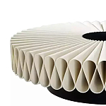 Дизайнерский журнальный стол круглый с фактурной столешницей Ifike варинант исполнения - 2 | Loft Concept в Омске