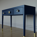 Дизайнерский Письменный стол Elsa Dreams Blue с тремя ящиками варинант исполнения - 2 | Loft Concept в Омске