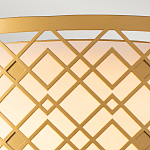Потолочный светильник золотого цвета с каркасом в виде геометрических ромбов Elstead Lighting варинант исполнения - 5 | Loft Concept в Омске