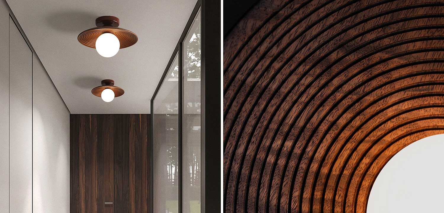 Потолочный светильник Ogata Wooden Light Потолочный светильник Ogata Wooden Light - Loft-Concept в Омске