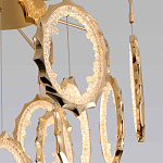 Потолочный светильник светодиодный с золотистым каркасом Ring of Fire варинант исполнения - 3 | Loft Concept в Омске