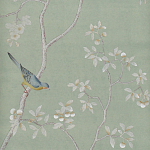 Обои ручная роспись Badminton Mercury Grey варинант исполнения - 1 | Loft Concept в Омске