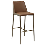 Стул барный с терракотовой обивкой из экокожи Spectacular High Chair варинант исполнения - 1 | Loft Concept в Омске